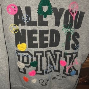“All You Need is Pink” Victoria Secret hoodie